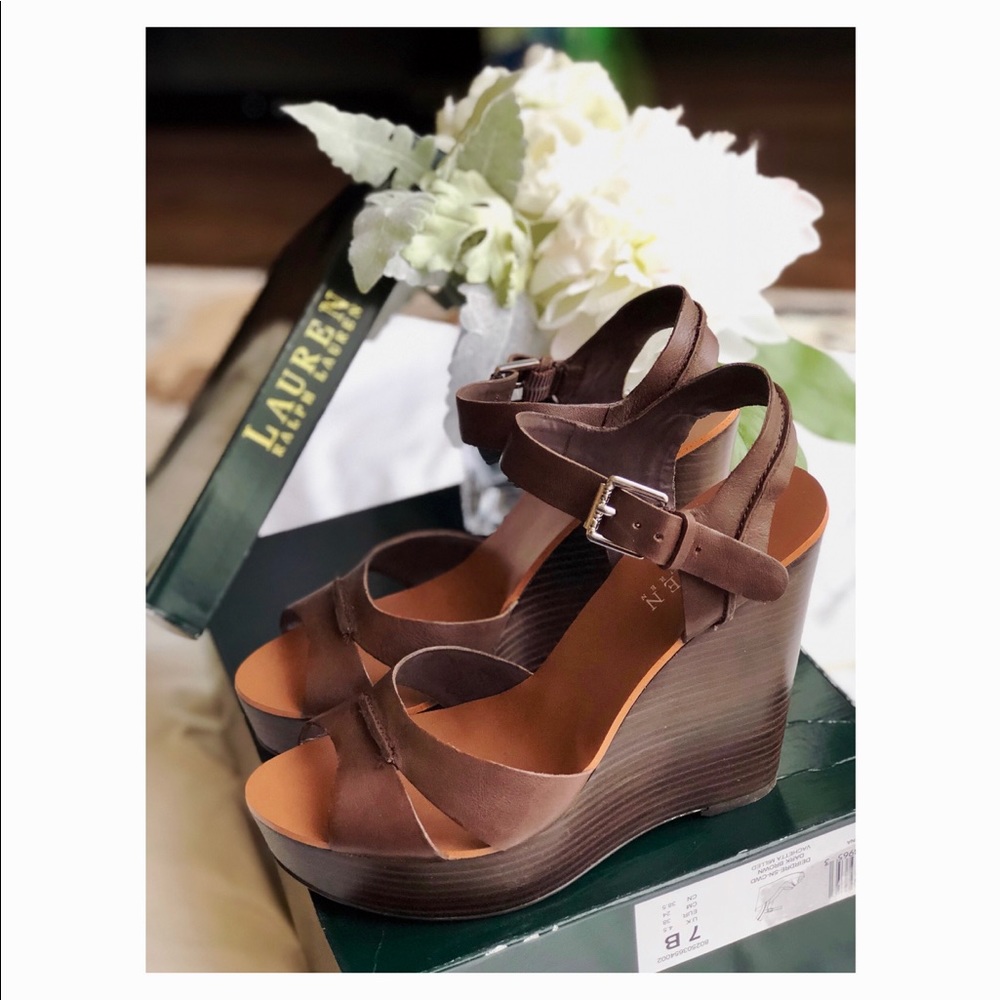 Lauren Ralph Lauren Deirdre Platform Sandals (NEW)